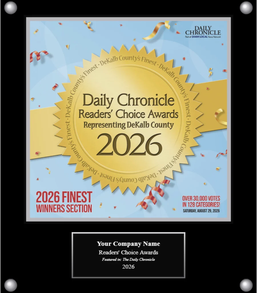 Readers’ Choice Awards plaque with the winners-section cover artwork